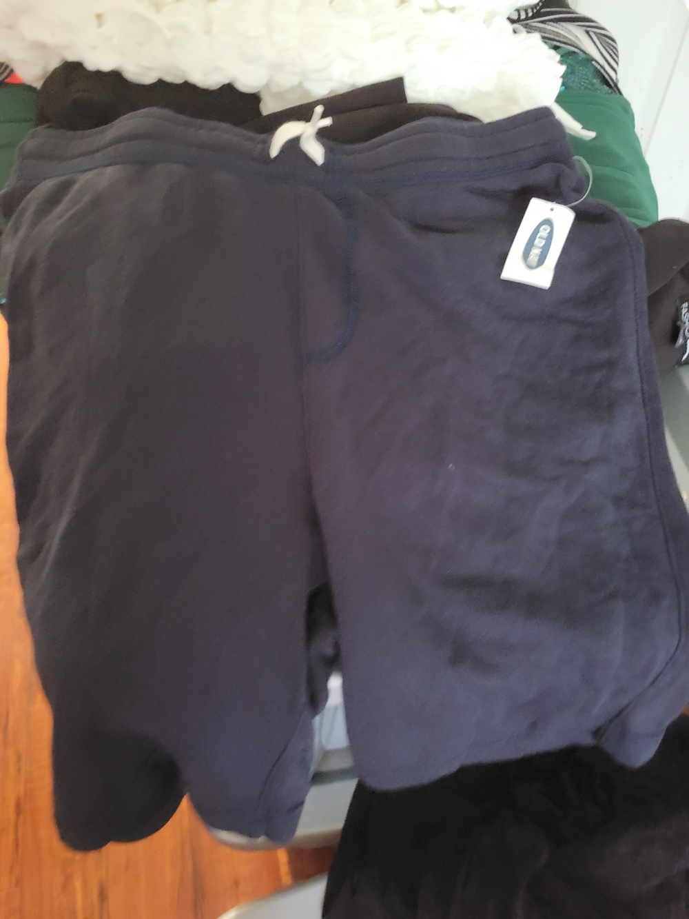 Old Navy Boys Navy Drawstring Athletic Shorts